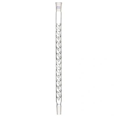 Image of Labasics Vigreux Column, 24/40 Joints Borosilicate Glass Fractional Column Distillation with Indentations and 400 mm Length for Laboratory