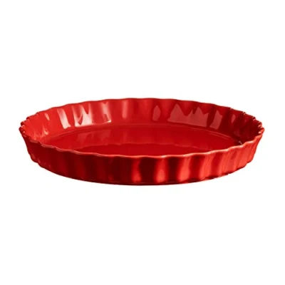 Image of Emile Henry Burgundy Tart Dish 29.5cm