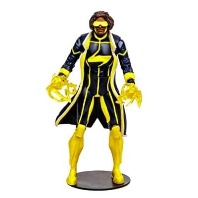 Image of McFarlane Toys, DC Multiverse Static Shock Action Figure, Collectible Comic New 52 Figure with Unique Collector Character Card Ages 12+