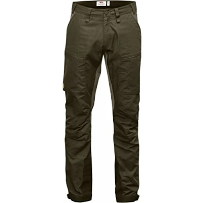 Image of Fjallraven 82890 633 Abisko Lite Trekking Trs M Long Pants Men&#039;s Dark Olive Size 46