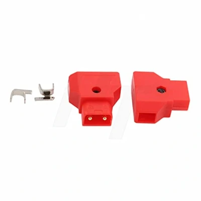 Image of HangTon PowerTap D tap P Male Female Connector Power Plug for Photography Cable Assembly V Lock Gold Mount Battery (2pcs, red)