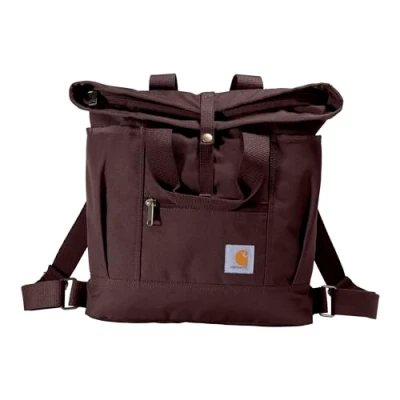 Image of Carhartt Unisex Adult, Durable Bag with Adjustable Straps and Laptop Sleeve, Convertible Backpack Tote (Port), One Size