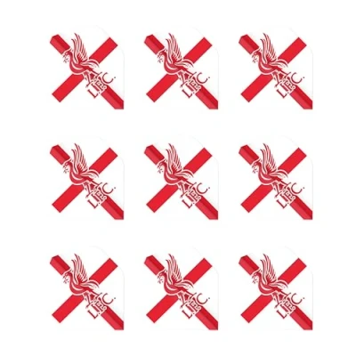 Image of FOCO Officially Licensed Liverpool Special Edition Football Club Dart Flights Extra Thick 75 Micron 3 Sets per pack (9 Darts in total) Professional Accessories
