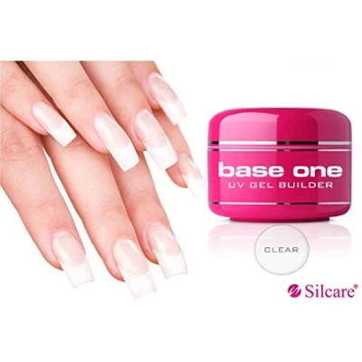 Image of Silcare Base One Clear 50g UV Gel Acid Free Nails Builder File Off (Pack of 2) by eKart