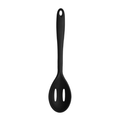 Image of Premier Housewares Zing Silicone Slotted Spoon, Black