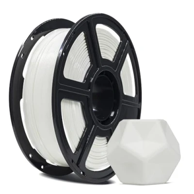Image of FLASHFORGE 3D Printer Filament, PLA PRO Filament 1.75mm, 1KG Spool (2.2lbs), Dimensional Accuracy +/ 0.02mm for FDM Printers, Better Tenacity &amp; No Knotting (White)