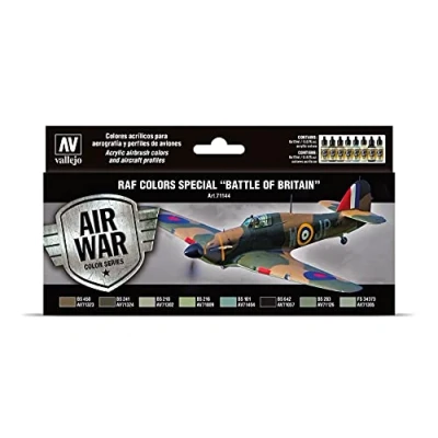 Image of Vallejo &quot;RAF &amp; FAA Special Battle of Britain WWII&quot; Model Air Acrylic Colouring Kit