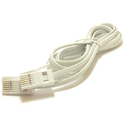 Image of kenable BT 4 Wire 431A Plug to Male Telephone Cable Lead 2m White