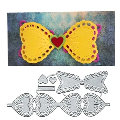 Image of Bow Dies Metal Die Cuts, Frame Cutting Cut Stencils for DIY Scrapbooking Cards Photo Album Decorative Embossing Paper Card Making