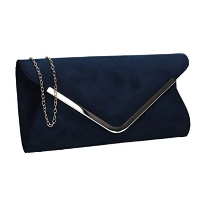 Image of SwankySwans Women&#039;s Karlie Clutch Bag, Navy Blue