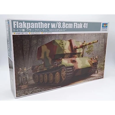 Image of Trumpeter TRU09530 1/35 Flakpanzer mit Flak 41 Plastic Model kit, Multicolour, Mittel