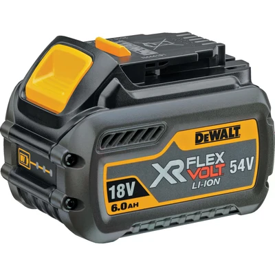 Image of DeWalt DEWDCB546 18/54 V 6.0/2.0A Li Ion FlexVolt XR Slide Battery Yellow