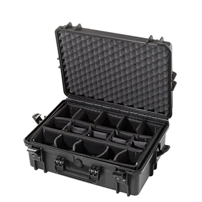 Image of Max MAX505CAM IP67 Rated Waterproof Durable Watertight Equipment Photography with Hard Carry Plastic Case/Padded Dividers/Flight Case/Tool Box