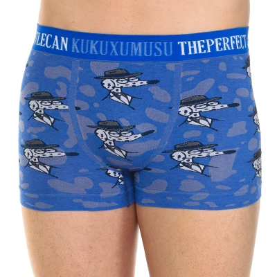 Image of Kukuxumusu Mens Thin elastic boxer and fabric adaptable to the body 87755 men Blue Size Medium