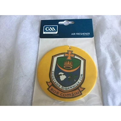 Image of ROSCOMMON Official GAA IRELAND County round crest air freshener very rare limited stock