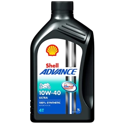 Image of Royal Dutch Shell Lubricants 550044447 Advance 4T Ultra 10w/40 Synthetic Motorcycle Oil