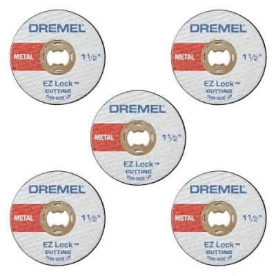 Image of Dremel EZ456 1 1/2 Inch EZ Lock Rotary Tool Cut Off Wheels for Metal, 5 Pack