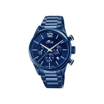 Image of Lotus Mens Chronograph Quartz Watch with Stainless Steel Strap 18680/1