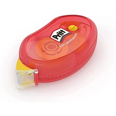 Image of Pritt HK78390 8.4mm x 10m Compact Roller Restick, Red