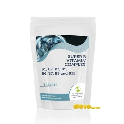 Image of B Vitamins Super Mulitvitamin Complex 90 Tablets B1 B2 B3 B5 B6 B7 B9 B12