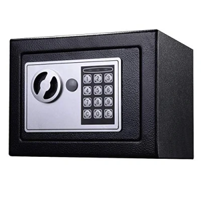 Image of Electronic Digital Safe,Home Safe Cash Lock Steel Security Box,Black For Office or Home Use, Wall Floor Mounted 4.6L