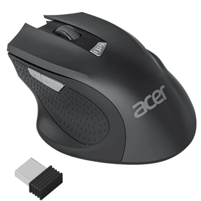 Image of Acer Wireless Mouse for Laptop, 2.4GHz Computer with USB Receiver, Portable Cordless Mouse, 3 Adjustable DPI Ergonomic Mouse,6 Buttons Compatible MacBook Pro/Air,Chromebook,etc