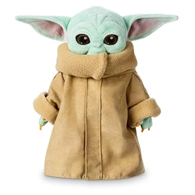 Image of Disney Store Official Grogu Plush Soft Toy, Star Wars The Mandalorian, Baby Yoda, 25cm/9, Cuddly Toy With Classic Robe and Embroidered Facial Features, Suitable for All Ages