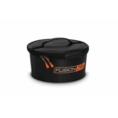 Image of Guru Fusion 10L Bait Pro EVA Storage System, Zipped, Weather Resistant Lid, Mixed Groundbait, Soaked Pellets Storage, Carry handle, Code GLG052