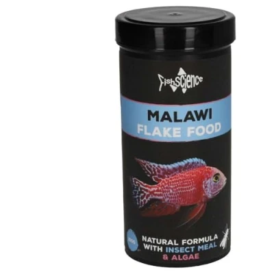 Image of FishScience Malawi Flake Food Fish for Cichlids and Other Algae Eating (100g)