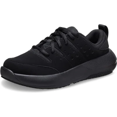 Image of Crocs Women&#039;s On The Clock Work Sneaker W, Triple Black, 8 UK