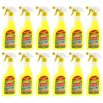 Image of Elbow Grease 12x500ml All Purpose Kitchen Laundry Household Degreaser Cleaner Spray