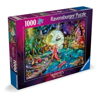 Image of Ravensburger Mermaids Treasure 1000 piece Jigsaw Puzzle for Adults and Kids Age 12 Up