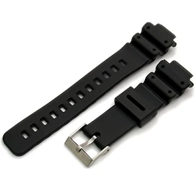 Image of Watch Strap Black Resin 16mm fitting, 25mm shoulders Casio G Shock models