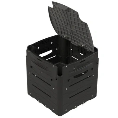 Image of RAILBLAZA Gear Hub Kayak Fishing Crate with 4 Internal Rod Holders, Storage for 8 TackleBoxes, Premium Holders and Lid