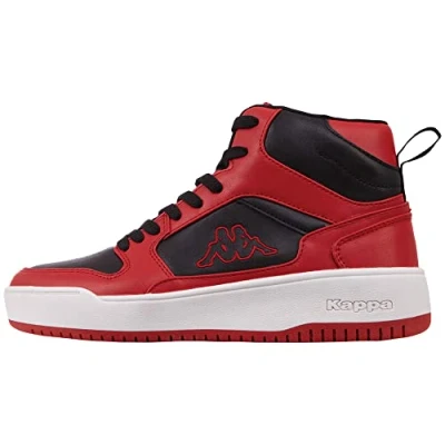 Image of Kappa Deutschland Unisex Style Code: 243325 Lineup Pf Sneaker, Red Black, 3.5 UK