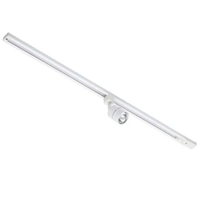 Image of Litecraft Kitchen Track Light with Soho Fixture &amp; GU10 LED Bulbs (White, 1M 1 Light)