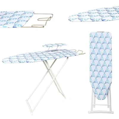 Image of 42 inch Ironing Board, Iron Board with Stainless Steels Rest,Ironing Table Height Adjustable,Collapsible, Space Savier (Neon)