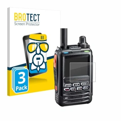 Image of brotect Glass Screen Protector Film compatible with Yaesu FT 5DE/DR (3 Pack) Foil 9H Protection [Scratch Resistant, High Clarity]
