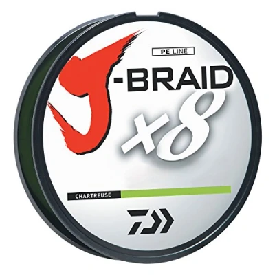 Image of J BRAIDX8, Filler Spool, Chartreuse, Mono Dia.= 6lb.