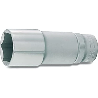 Image of HAZET 880LG 9 54 mm 6 Point Traction Profile Socket Chrome Plated/Polished