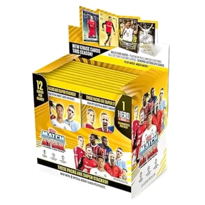 Image of Topps Match Attax 24/25 Full Box contains 24 Packets (288 cards) plus look out for special Hero (1 guaranteed per box).