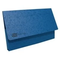 Image of Exacompta Europa Document Wallets, 265 gsm, A3 Blue, Pack of 25