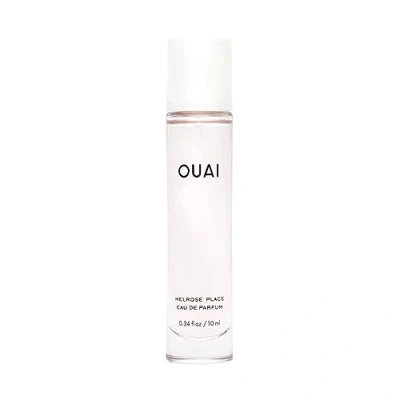 Image of OUAI Melrose Place Eau de Parfum Travel Size Elegant Womens Perfume for Everyday Wear Fresh Floral Scent has Notes of Champagne, Bergamot &amp; Rose with Delicate Hints Cedarwood Lychee 10ml
