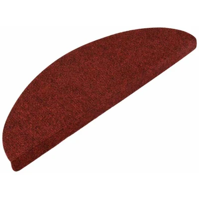 Image of vidaXL Stair Mats Self adhesive 30 pcs Red 56x17x3 cm