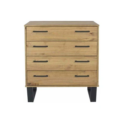 Image of Ace &amp; K Tocos Pine 4 Drawer Chest of Drawers