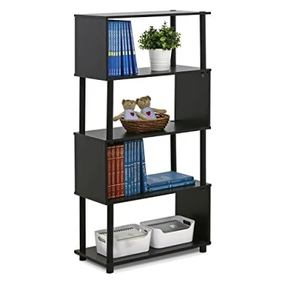 Image of Furinno Storage Shelves, Wood, Espresso, one size