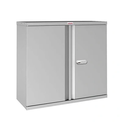 Image of Phoenix Safe Company SCL0891GGE Secure Office Storage 2 Door 1 Shelf Electronic Lock Steel Cupboard Grey 216 Litres 22kg