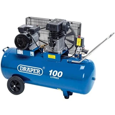 Image of Draper Belt Driven Air Compressor, 100L, 2.2kW