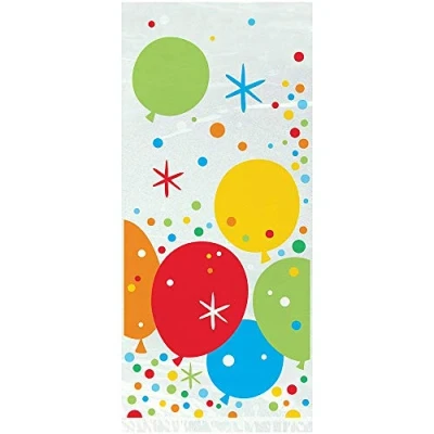 Image of Glitzy Gold Birthday Cellophane Bags Pack of 20 Premium Quality, Stylish and Versatile Party Favor for Celebrations