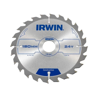 Image of Irwin Construction Circular Saw Blade 180 x 30mm 24T Atb